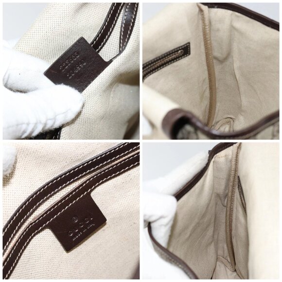 GUCCI GG Supreme Shoulder Bag PVC Leather Beige 223666 Auth ep11388 - Picture 15 of 16